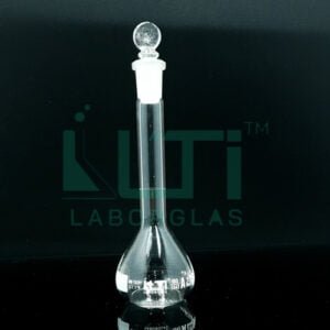 2740-CLEAR GLASS VOLUMETRIC FLASK WITH SOLID GLASS STOPPER, CLASS A, SERIALIZED WITH INDIVIDUAL CERTIFICATE ASTM E-288