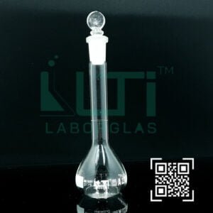 2795-CLEAR GLASS, QR. CODED VOLUMETRIC FLASK WITH SOLID GLASS STOPPER, CLASS A, UNSERIALIZED WITH BATCH CERTIFICATE ASTM E-288