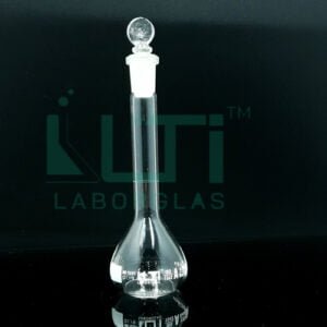 3040-CLEAR GLASS VOLUMETRIC FLASK WITH GLASS STOPPER, CLASS A, USP STANDARD WITH INDIVIDUAL CERTIFICATE