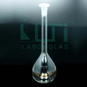3120-CLEAR GLASS VOLUMETRIC FLASK WITH PE STOPPER, CLASS A, USP STANDARD WITH BATCH CERTIFICATE
