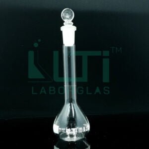 3160-CLEAR GLASS VOLUMETRIC FLASKS, CLASS A WITH GLASS STOPPER, DIN/ISO