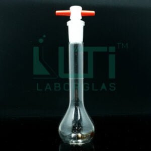 3170-CLEAR GLASS VOLUMETRIC FLASKS, CLASS A WITH PTFE STOPPER, DIN/ISO