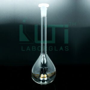 3180-CLEAR GLASS VOLUMETRIC FLASKS, CLASS A WITH PE STOPPER, DIN/ISO