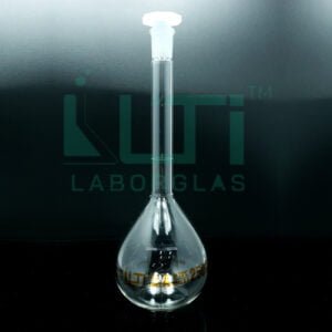 3220-CLEAR GLASS, VOLUMETRIC FLASKS, CLASS-B, WITH PE STOPPER, ISO