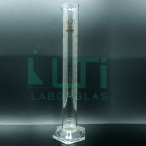 3700-CLEAR GLASS, Measuring Cylinder Graduated Class A, Hex Base, Unserialized
