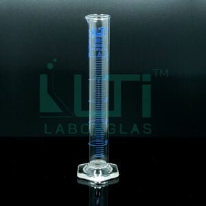 3770-Clear glass, Measuring Cylinder with Hexagonal Base, Class-A, Batch Certificate