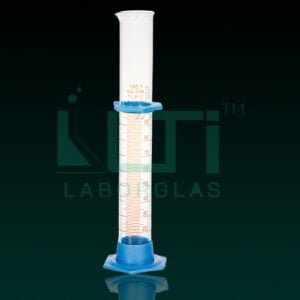 3790-Clear glass, Measuring Cylinder with detachable PE base, Class A with Individual certificate