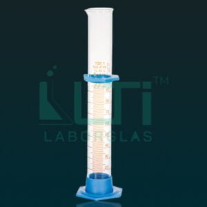 3810-Clear glass, Measuring Cylinder with detachable PE base, Class B