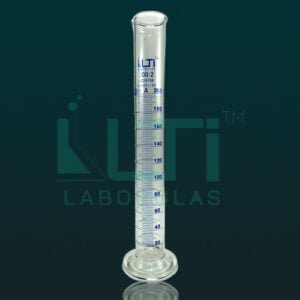 3830-Clear glass, Measuring Cylinder with Round Base, Class-A, (Economy Model) DIN/ISO with batch certificate
