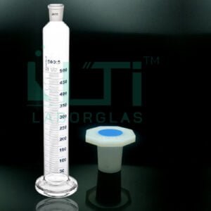 3920-Clear glass, Mixing Cylinder with Round base, Class-B
