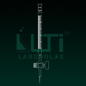 4020-ASTM, CLASS A BURETTE SCHELLBACH STRIPE, UNSERIALISED with batch CERTIFIED, STRAIGHT BORE GLASS STOPCOCK