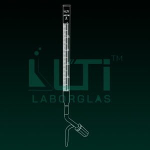 4060-ASTM, CLASS A BURETTE SCHELLBACH STRIPE, UNSERIALISED with batch CERTIFIED, STRAIGHT BORE NEEDLE VALVE KEY STOPCOCK