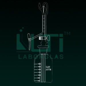 4500-ASTM, AUTOMATIC BURETTE, SERIALISED AND CERTIFIED, GLASS KEY STOPCOCK WITH NEEDLE VALVE STOPCOCK