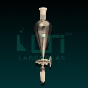 6970-Separating Funnel Pear shape with stem inside cone, Solid Glass Stopcock